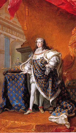 Charles-Amedee-Philippe van Loo Portrait of Louis XV of France oil painting image